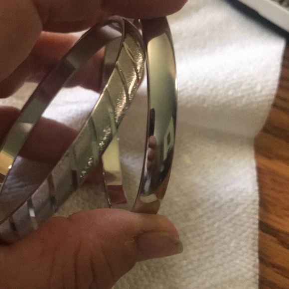 Beautiful shiny silver Monet bangle bracelets - Picture 4 of 4